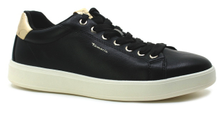 TAMARIS 1-23720-43 048 black/gold, dámské tenisky