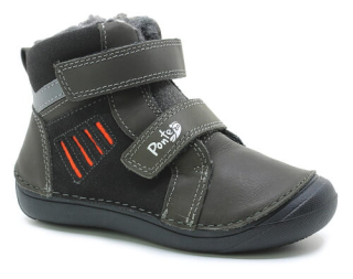 PONTE DA07-5-2466 dark grey, dětská zimní obuv
