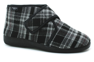 MJARTAN 616 K93L šedá kostka, pánské bačkory