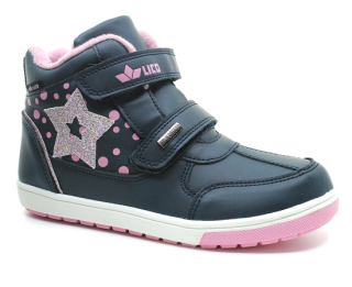 LICO Adela V 536220 marine/rosa, dětská obuv