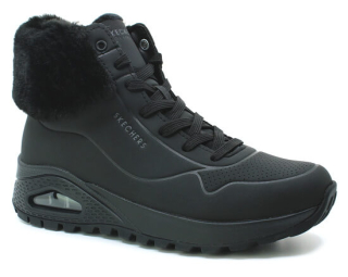 SKECHERS Uno Rugged Fall Air 167274/BBK černá, dámská zimní obuv