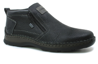 RIEKER 05357-00 black, pánská kotníková obuv 