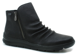 RIEKER Z0056-00 black, dámská zimní obuv