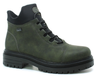 RIEKER Y3163-54 green, dámská zimní obuv
