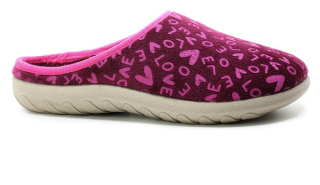 INBLU ET000032 bordowy, dámské domácí pantofle