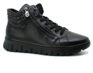 RIEKER N1305-00 black, dámská kotníková obuv