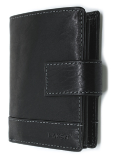 LAGEN V-27/T – pánská kožená peněženka černá