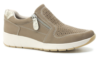JANA 8-24765-46 341 taupe, dámské polobotky