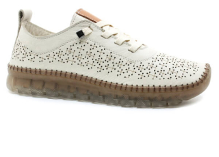 KLOP 125 AZR71 kreme-taba béžové, dámské polobotky