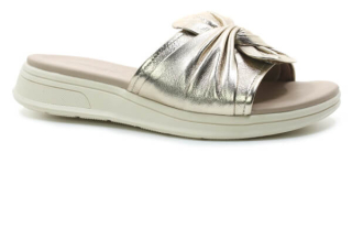 CAPRICE 9-27208-46 978 lt.gold metal, dámské pantofle