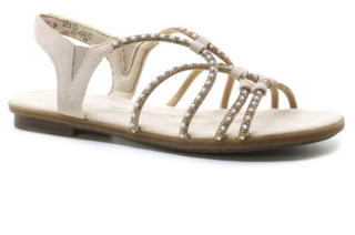 RIEKER 64270-90 bronze, dámské sandály