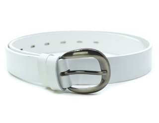 PENNY BELTS 30-308-00 bílý, dámský kožený opasek