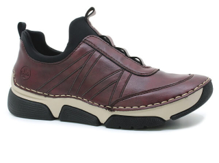 RIEKER 45975-35 red, dámské polobotky