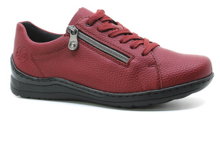 RIEKER 48901-35 red, dámské polobotky