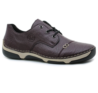 RIEKER 55920-30 red, dámské polobotky