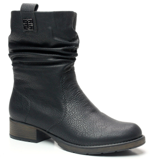 RIEKER Z9583-00 black, dámské polokozačky