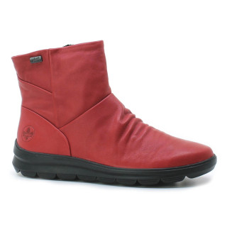 RIEKER Z0066-33 red, dámská kotníková obuv