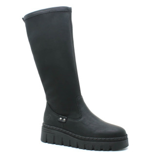 RIEKER Z8990-00 black, dámské kozačky