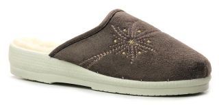 ROGALLO 3360/101 sv. hnědá, dámská domácí obuv 