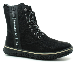 RIEKER Z4218-00 black, dámská kotníková obuv 