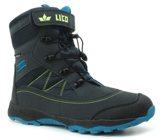 LICO SUNDSVALL VS 720349 marine/blau, chlapecká zimní obuv 