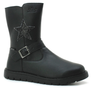 LICO Patricia 320289 black, dívčí kozačky