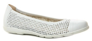 CAPRICE 9-22151-42 white nappa, dámské baleríny 