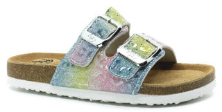 BEST FEET 525-11 duhové, dětské pantofle 