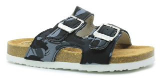 BEST FEET 513-16 černošedé, dětské pantofle 