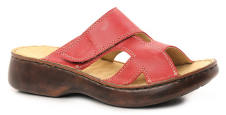 ORTO PLUS 2061-05 červená, dámské pantofle