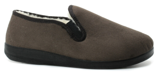 ROGALLO 4320/009 hnědá, pánské domácí bačkory 