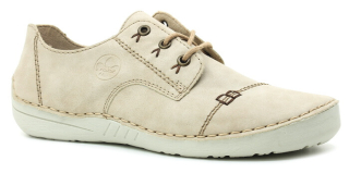 RIEKER 52520-62 beige, dámské polobotky 