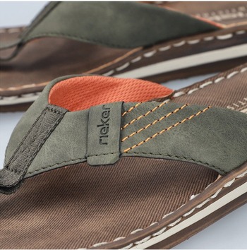 rieker 21043-54 green pánské žabky na obuvpetra.cz