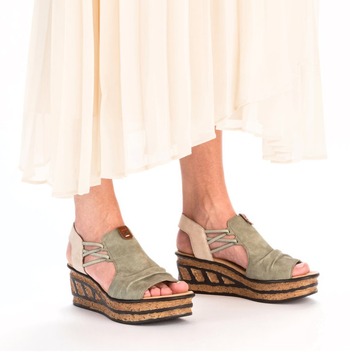 rieker 68175-52 green dámské sandály na obuvpetra.cz