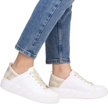 rieker W2602-81 bílé tenisky