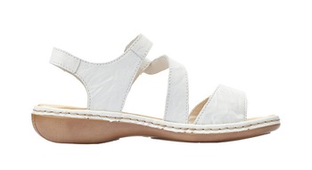 sandály rieker 659C7-80 bílé na obuvpetra.cz