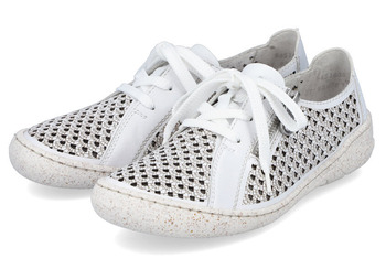 rieker 54516-80 bílé polobotky