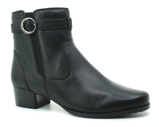 CAPRICE 9-25420-43 black nappa, dámská kotníková obuv vel.37 ½