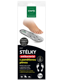 SVORTO Vložky ANTIBACTERIAL s paměťovou pěnou vel.43/44