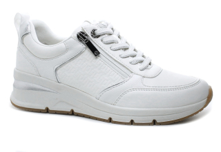 TAMARIS 1-23721-42 white/silver, dámské polobotky vel.37