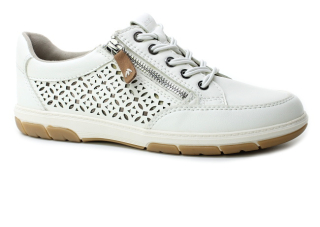JANA 8-23665-44 white, dámské polobotky vel.41