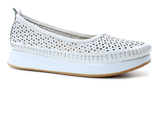 KLOP 014 AZR73 white, dámské mokasíny vel.38