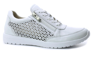 CAPRICE 9-23550-42 white nappa, dámské polobotky vel.37