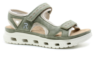 RIEKER 64066-52 green combi, dámské sandály vel.37