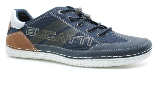 Bugatti 321-AFF02-5000 4100 dark blue, pánské polobotky vel.41