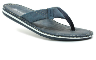 RIEKER 21043-14 blue, pánské žabky vel.41