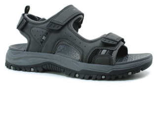 SKECHERS Rigdon 205139/BLK černé, pánské sandály vel.41
