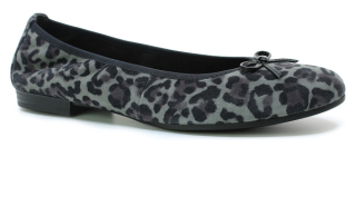 TAMARIS 1-22116-41 261 grey leopard, dámské baleriny vel.41