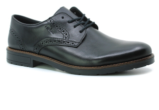 RIEKER 14642-00 black, pánské polobotky vel.41