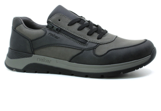 RIEKER 39608-45 grau kombi, pánské polobotky vel.41